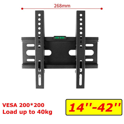 LED LCD TV Wall Mount Bracket Tilt Adjustable Strengthen TV Support for 14''-42'' Load up to 40kg VESA 200*200