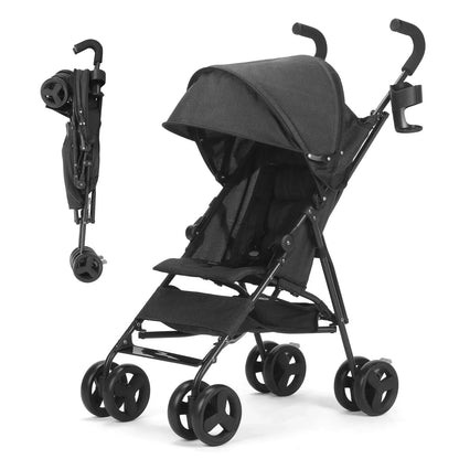 Umbrella Stroller, Lightweight Compact Foldable Baby Stroller for Travel, Easy One-Hand Fold, Multi-Position Canopy