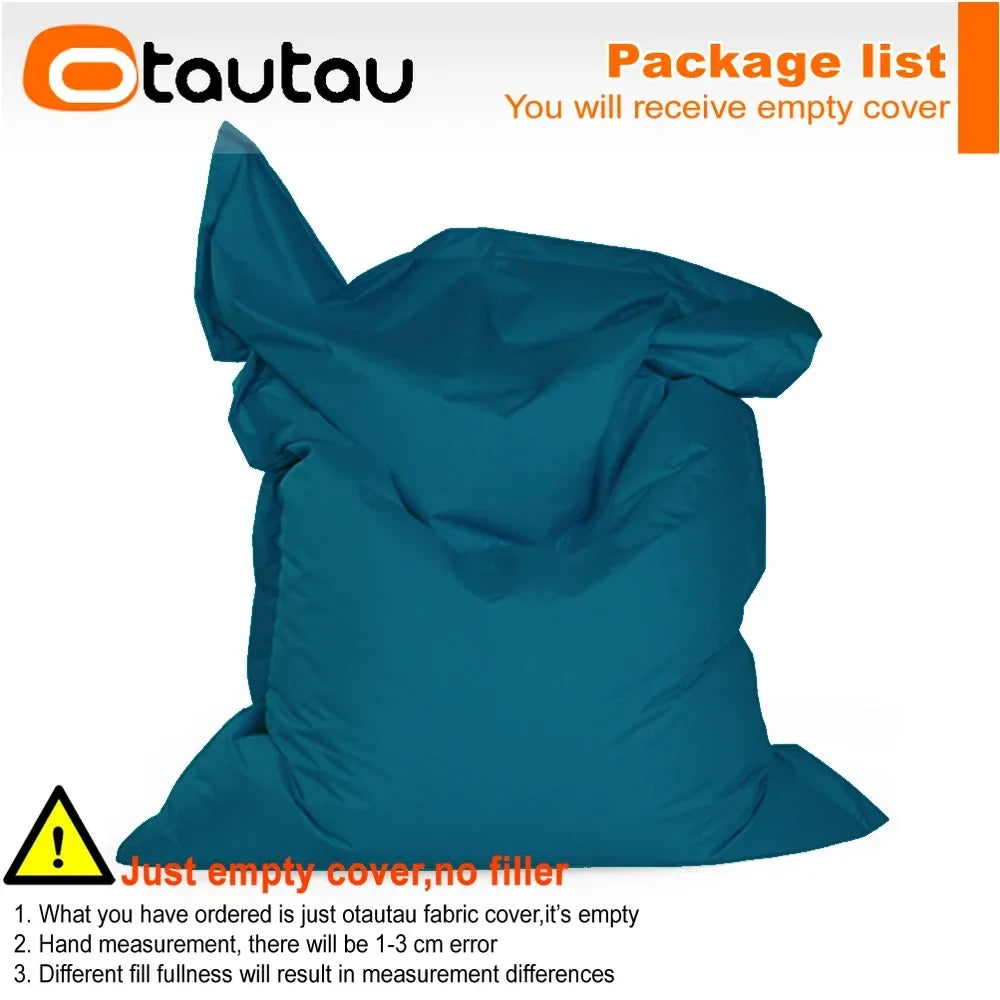 OTAUTAU M/L Outdoor/Home Bean Bag Cover 140x180cm DD103【No Filler Inside! You Need To Buy Filler By Yourself !】