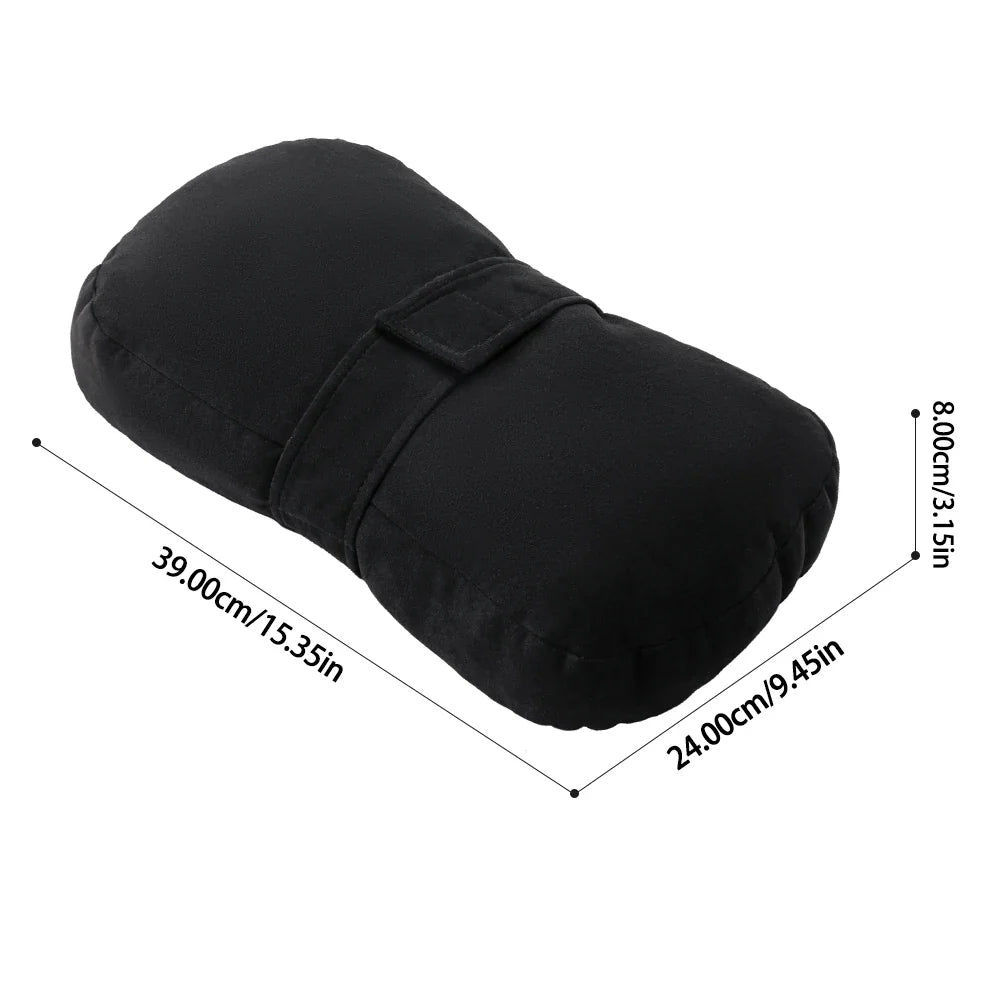 Knee Pillow for Side Sleepers，Support Leg Pillow for Hip & Back Pain, Plush，Bind Belt & Machine Washable