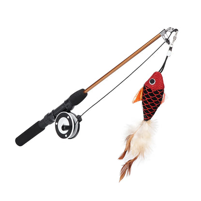 Cat  Teaser Wand  Cat Fishing Pole  Bite Resistance Multifunctional Cat  Teaser Wand  for Cats Cat