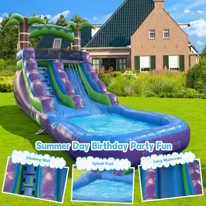 Commercial  Water Slide Grade Inflatable Water Slide Outdoor Indoor Bouncy Castle for Adults and Kids Includes Blower