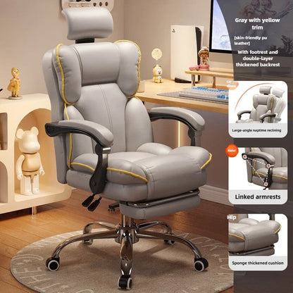Home comfort e-sports chair sedentary study computer chair office sofa seat live streaming host live stream swivel chair