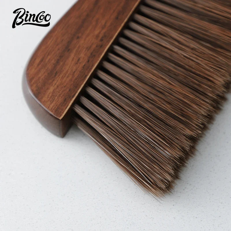 Bincoo Coffee Grinde Machine Cleaning Brush Vintage Solid Wood Brush Professional Home Barista Clean Tool Cafe Accessories