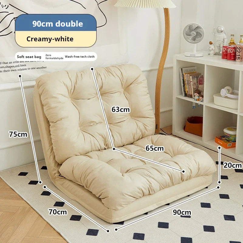 Foldable Lazy Sofa Bedroom Tatami Sets Bed Back Balcony Large Chair Foldable Chair Lounge Sofa Living Room Single Recliner 2025