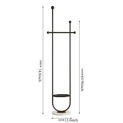 Stand Portable Clothes Rack Bedroom Floor Holder Clothes Hanger Hat Rack Home Modern Perchero De Pie Clothing Store Furniture