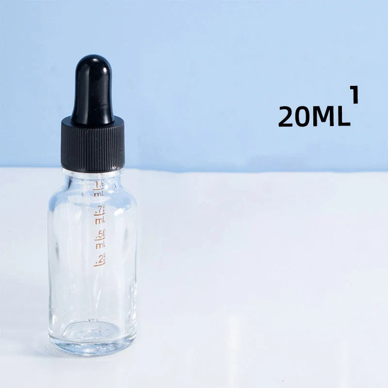 Dropper Bottles With Scale Reagent Eye Drop Transparent Glass Aromatherapy Liquid Pipette Bottle Refillable Bottles Travel