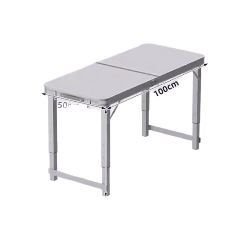 Folding table stall folding outdoor portable lifting work table camping picnic night market folding table and chairs