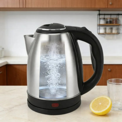 Electric Kettle 2L with Auto Shut-Off, Stainless Steel Fast Boiling Water Boiler for Tea & Coffee