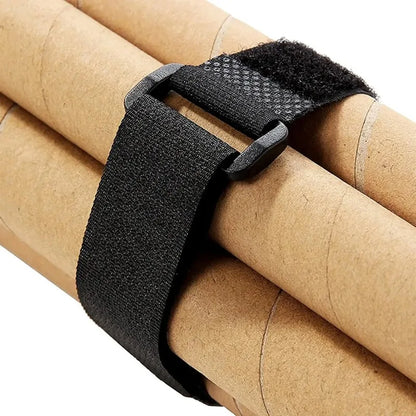 Reusable Hook & Loop Cable Ties - Adjustable Nylon Wire Fastener Straps for Securing Cord Management, Organizer DIY Cinch Straps