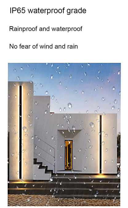 LED Long outdoor wall lamp IP65 Waterproof wall light Aluminum Light Garden Villa porch Sconce Light 110V 220V Sconce Luminaire