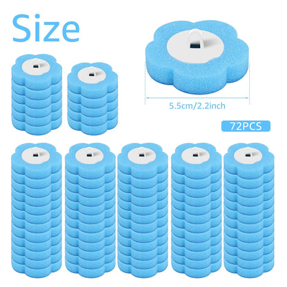 Toilet Wand Kit Wall Mounted Toilet Brush Set with 24 Replacement Brush Heads 360° Bathroom Effective Cleaning Tool for Home