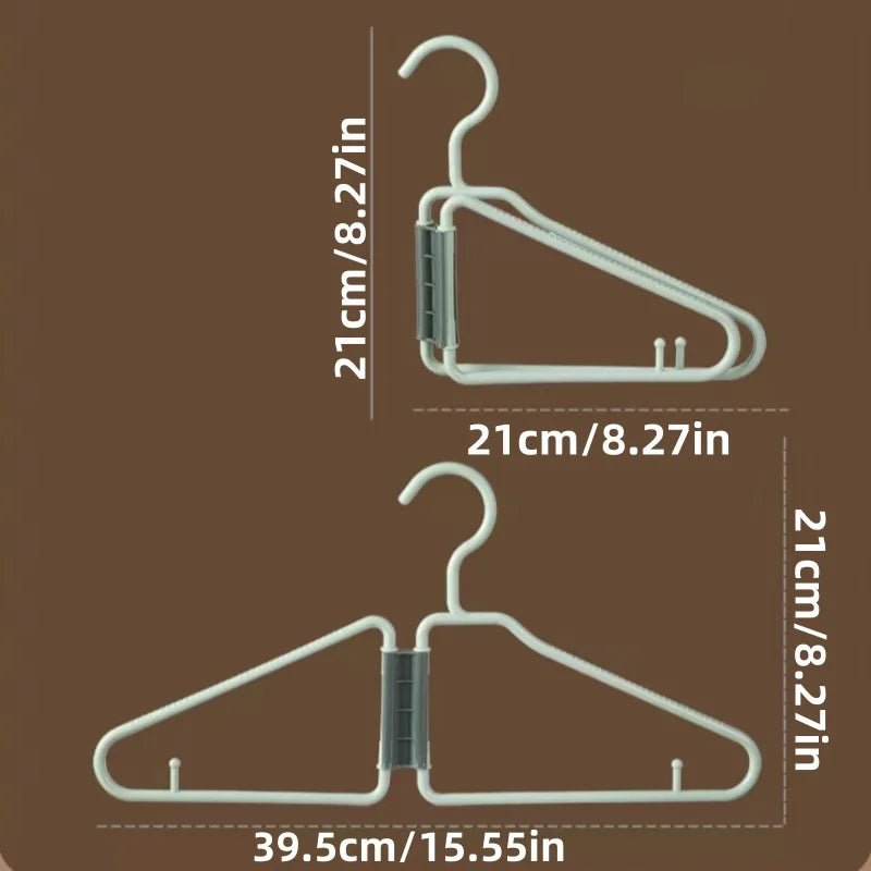 12pcs Foldable Coat Hangers - Portable Travel Hangers, Space-Saving Design,Ideal for Clothes & Coats