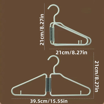 12pcs Foldable Coat Hangers - Portable Travel Hangers, Space-Saving Design,Ideal for Clothes & Coats