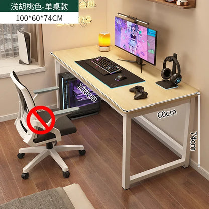 Ergonomic Computer Desk Gaming Desk Adjustable Height Office Study Table Space Saving Small Room Escritorios Home Use Furniture