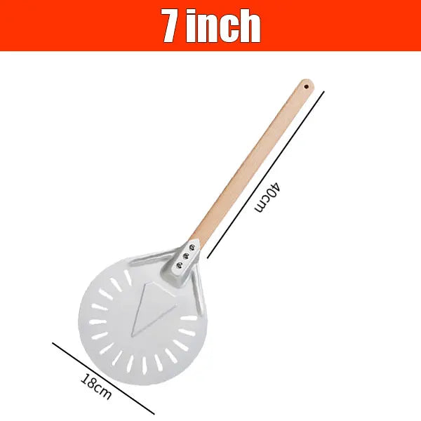 12/14 Inch Aluminum Perforated Pizza Shovel Peel with Detachable Handle Nonstick Oven Baking Paddle Spatula Turners Accessories