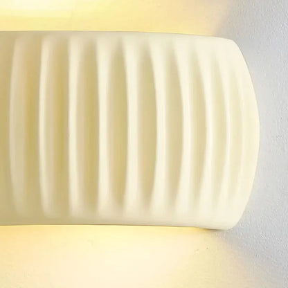 French Beige Resin Wall lamp Pumpkin Shape wall light Bedroom Bedside Lampcorridor Ambient Lamp Decoration Lustres