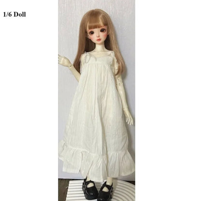Handmake Doll Dresses Pajamas Mini Fashion Doll Princess Long Skirt DIY Accessories for 1/3 1/4 1/6 BJD 30/45/60cm Dolls