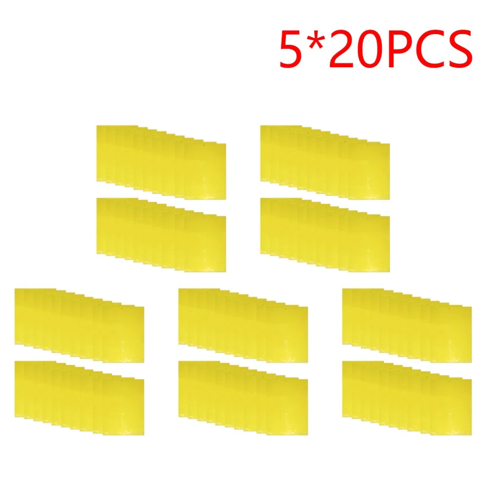 20-200PCS Fly Stickers Outdoor Plant Insect Catcher Fly Trap Double Sided Sticky Traps for Bugs Mosquito Trap Sticky Board