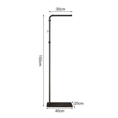 Cream Minimalist Floor Coat Rack Entryway Standing Coat Stand Multifunctional Bedroom Clothes Hanger Shelf Organizer Furniture