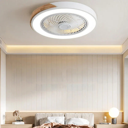 Nordic Wood Ceiling Fan Light Smart Ceiling Fans With Light For Living Room Dining Room Reversible 6 Speeds 50CM Fans Light