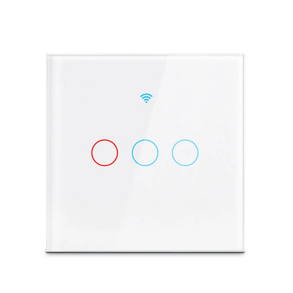Work with Tuya WIFI Smart Home Switch Light Wall US/EU Glass Touch Panel Voice Wireless Remote Control by Alexa Google Home