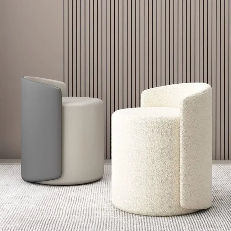 Makeup Stool, Household Dressing Table Stool, Modern Living Room Low Round Stool