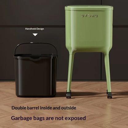 Waste Bins Step Trash Can Covered Lid Large Capacity Kitchen Bathroom Living Room Soft Close Garbage Bin Trash Can Household