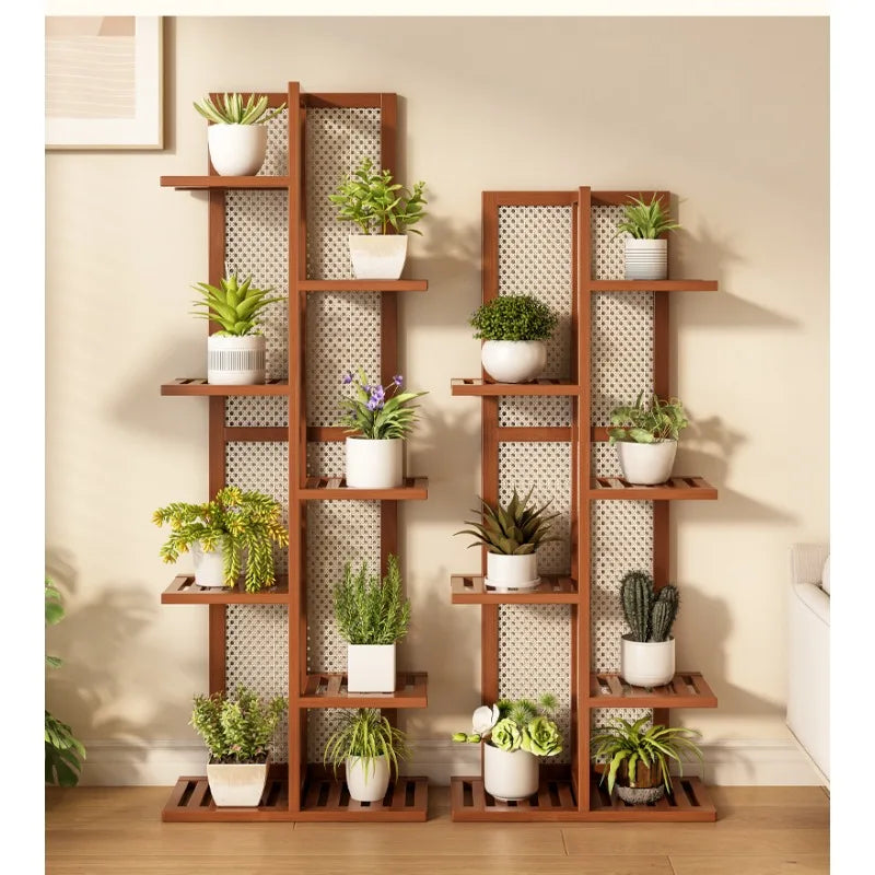 Sturdy Tiered Ladder Plant Stand Indoor Outdoor Flower Pot Shelf Rack Space Saving Corner Living Room Balcony Plant Outdoor