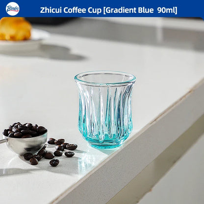 Bincoo High End Coffee Cup Elegant Retro Glass for Americano Dirty Flat White Espresso and Latte Available in 90/200/240/400ml