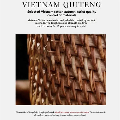 Handmade Rattan Table Mat Creative Placemat Heat Insulating Non-Slip Coaster for Dining Table Bowl Plate