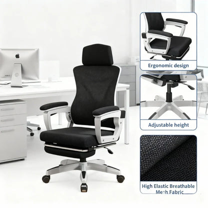 Student Study Chair Office Computer Desk SNU Lumbar Support Mesh Rolling Chair Executive Ergonomic Chair Furgle Office Furniture