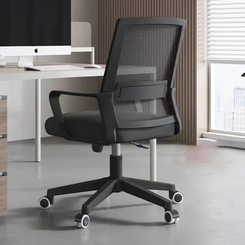 Height-Adjustable Recliner Chair - Ergonomic Rocking Office Chair with Wheels, Multi-Purpose Armchair for Living Room