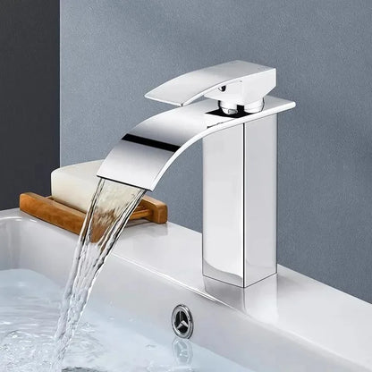 Bathroom Accessories Household Home Hot and Cold Water Waterfall Dragon Head Kitchen Bathroom Bathroom Washbasin Single Faucet