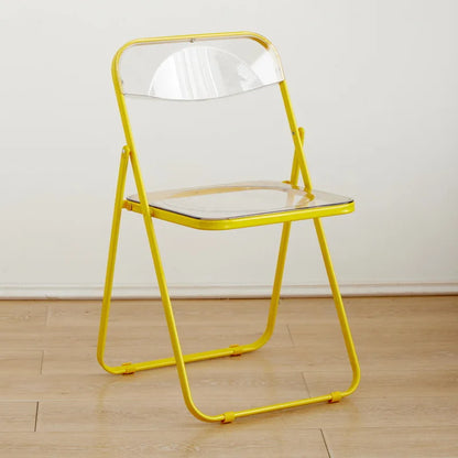 Internet celebrity folding chair acrylic transparent chair completed photo without chair simple folding crystal diningchairstool