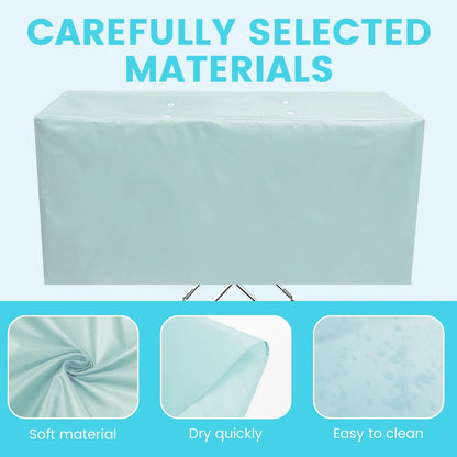 Heated Clothes Airer Drying Cover Polyester Drying Rack Dustproof Cover Foldable Clothes Rack Protective Cover Home Accessories