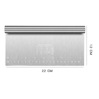 6"/8" Stainless Steel Cake Scraper DIY Dough Pastry Spatulas Buttercream Edge Smoother Cake Decorating Tools Baking Accessories