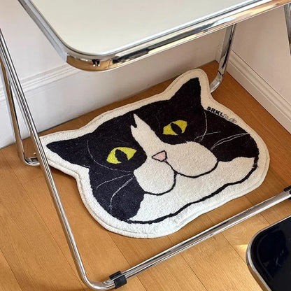 1 Piece of Cat Floor Mat Is Anti Slip, Waterproof, and Stain Resistant, Suitable for Bathroom, Bedroom, Kitchen, Home Decoration