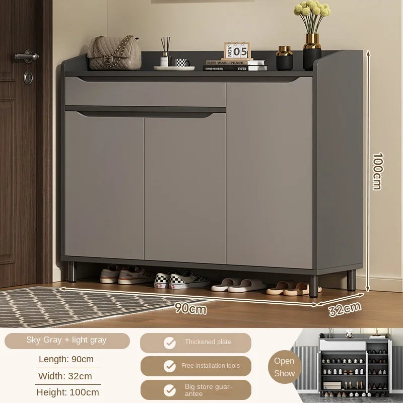 Shoe cabinet household multi-layer shoe rack entrance porch multi-function storage cabinet large capacity storage cabinet