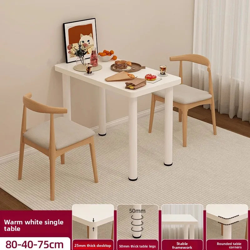 Dining table Household small apartment Outdoor portable stall Eating square table