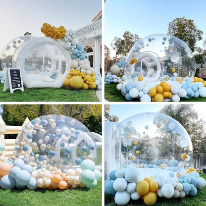 10ft TPU dia Inflatable Bubble Dome House Bounce House Hot Selling Transparent Inflatable Camping Tent with blower for Balloon