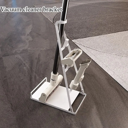 Japanese Vacuum Cleaner Storage Rack Household Goods Finishing Shelf Bracket Mop Rack Batch Non-Punch Vacuum Cleaner