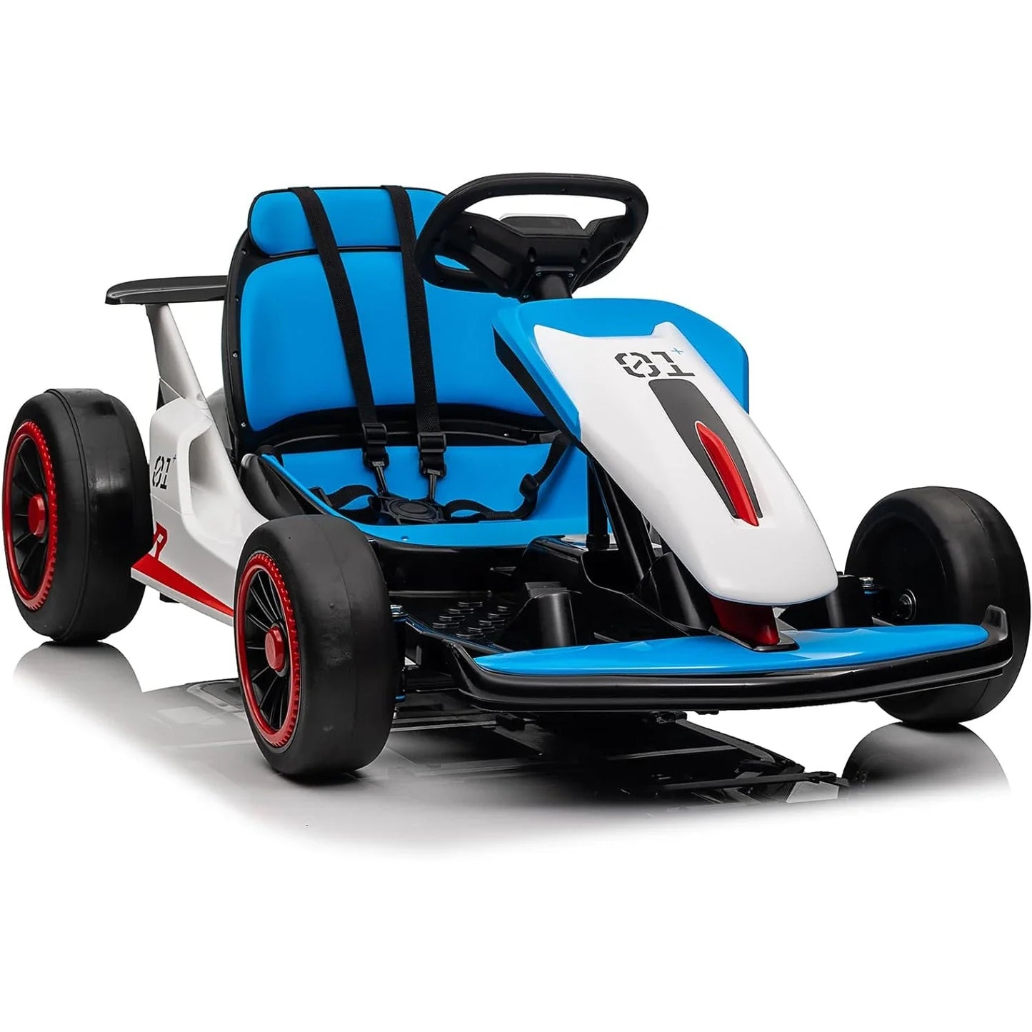24V Electric Drift Go Kart for Kids with 200W Dual Motor,Music, Horn,8.1MPH High Speed,Ride On Racing Toy for Teens, Boys Girls