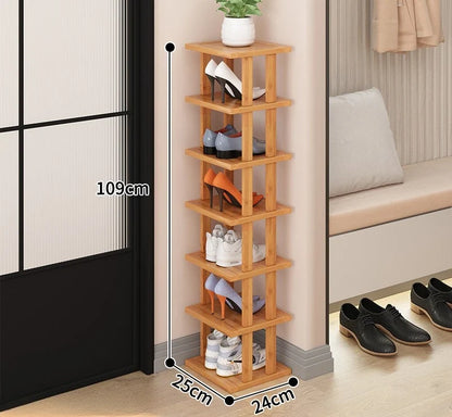 Home economy door multi-layer shoe storage artifact saves space, rental house shoe cabinet, shoe rack
