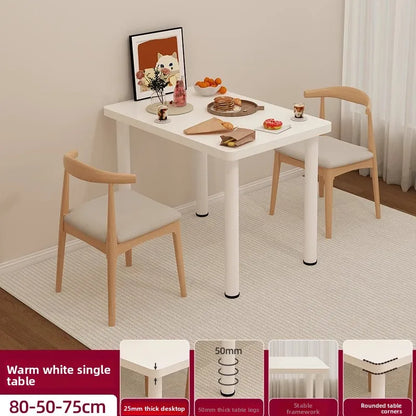 Dining table Household small apartment Outdoor portable stall Eating square table