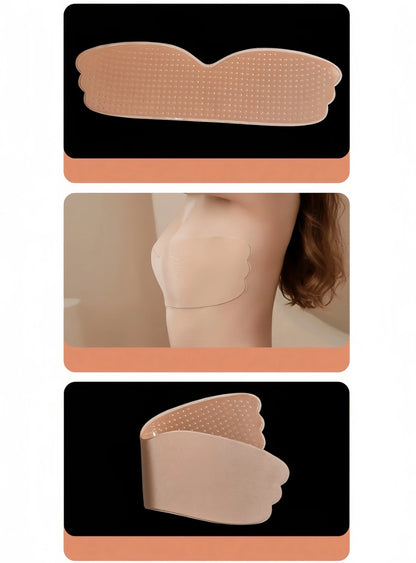 Adhesive Bra Strapless Sticky Invisible Push up Silicone Bra for Backless Dress