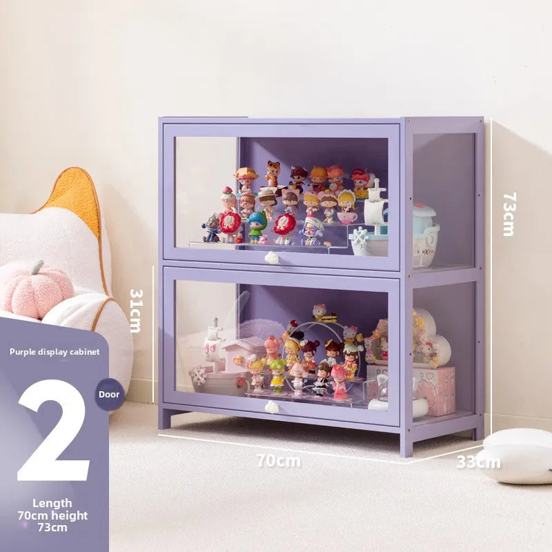 Blind box storage display stand model storage box dustproof building block doll figure display cabinet