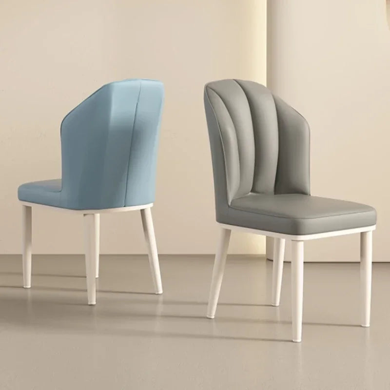 Cream Dining Chair - Modern Minimalist Lounge Chair with Wooden Legs, Mid-Century Accent Chair for Living Room & Dining Room