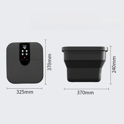 Portable Folding Foot Bath Bathtub Heated Electric Automatic Massage Foot Spa Temperature Control Folding Bucket Home Furniture