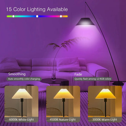 GGbingo 3 Color Temperatures Rechargeable Light Bulbs Remote Control Battery Operated Light Bulb with Timer Dimmable Lamp